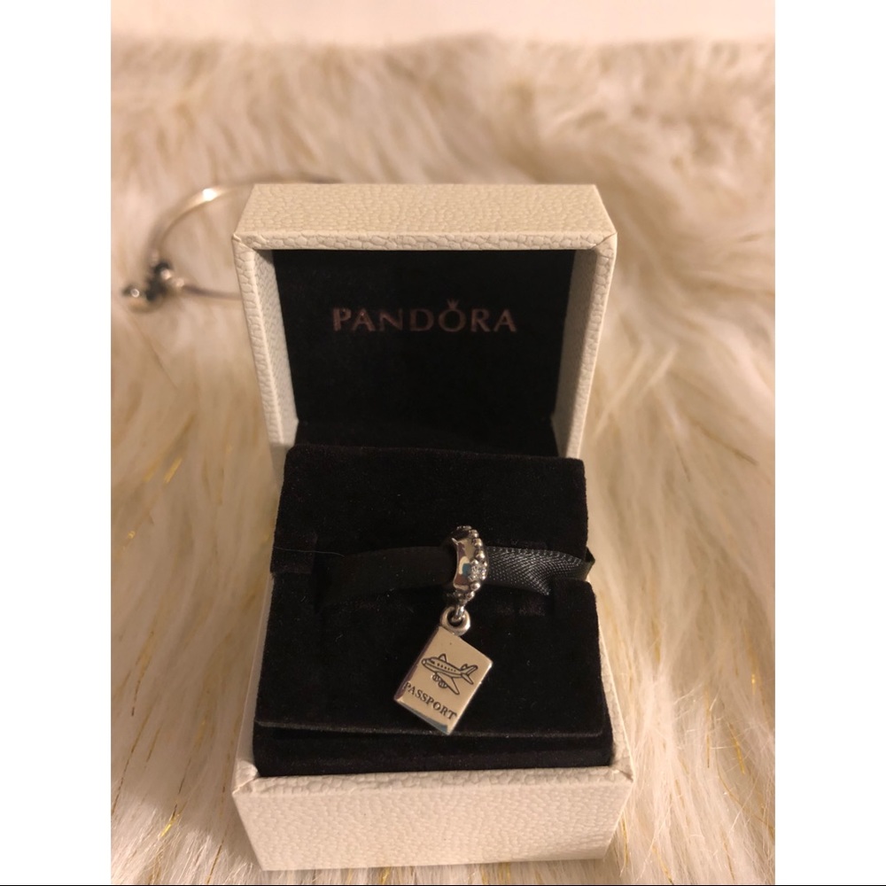 Authentic PANDORA Adventure Passport Dangle Charm